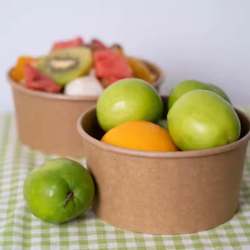 600ML disposable paper bowls