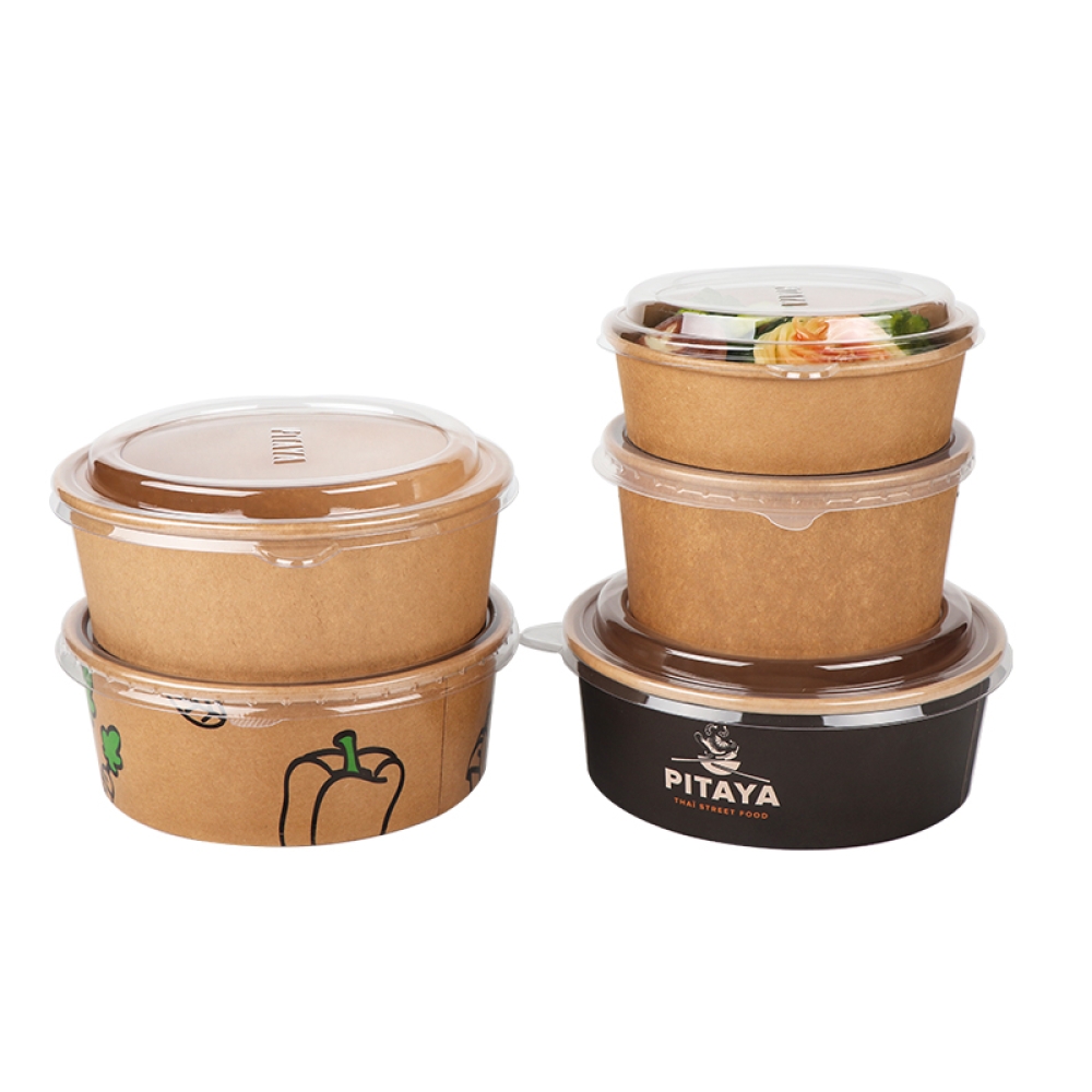 Bowl with Paper Lids